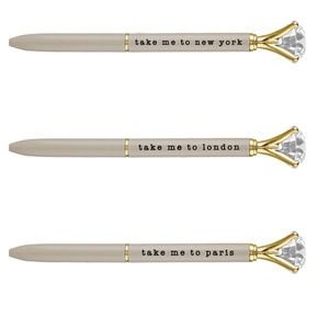 6 NWT Santa Barbara Design Studio Gray Gem Pens